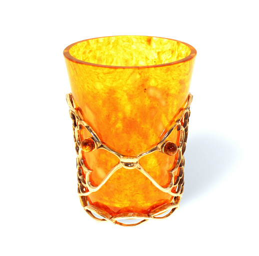 Стопка для водки из камня (янтарь)